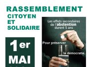 Pour nous, le Front national c’est NON ! Rassemblement le 1er mai