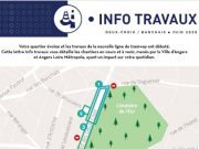 Travaux du tram – accès à QUAZAR perturbé