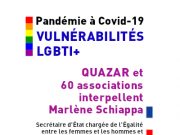 61 associations, dont QUAZAR, interpellent Marlène SCHIAPPA sur les crises sociale et sanitaire touchant les personnes LGBTI+ vulnérables