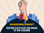 Rassemblement Angers : Notre pays est en deuil et en colère