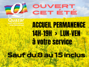 Du 8 au 15 août, pause de l’accueil permanence en semaine