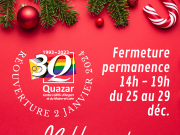 Fêtes 2023 · Fermeture de la permanence en semaine
