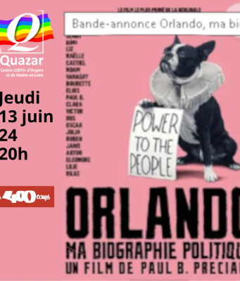 Jeudi 13 juin · Orlando, Ma biographie politique aux 400 Coups