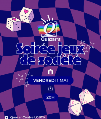 Soirée jeux de société • vendredi 1er mai