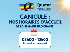 Canicule : nos horaires d’accueil de la semaine prochaine